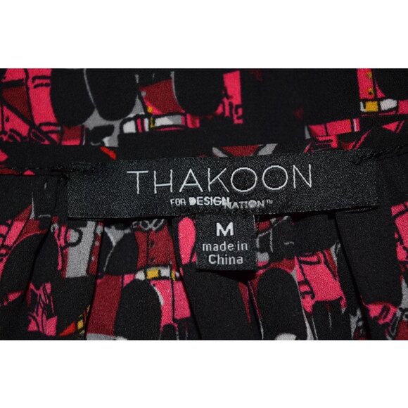 THAKOON BRITISH ROYAL GUARDS PRINTED LONG SLEEVE BLOUSE - Picture 7 of 8